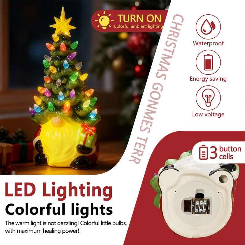 🔥Hot Sale 49% off🌟🎄✨Lighted Christmas Gnome Tree Ornament(💥Buy 3 Get 1 Free )