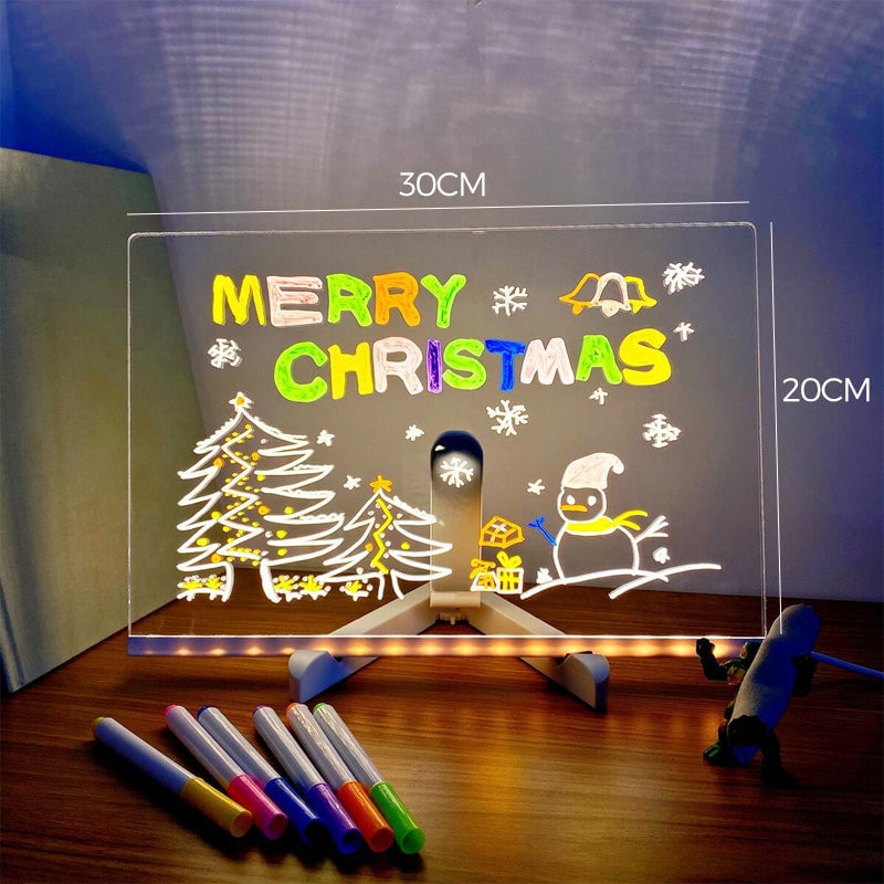 🎄Christmas Hot Sale 49% OFF - LED Note Board with Colored Pens