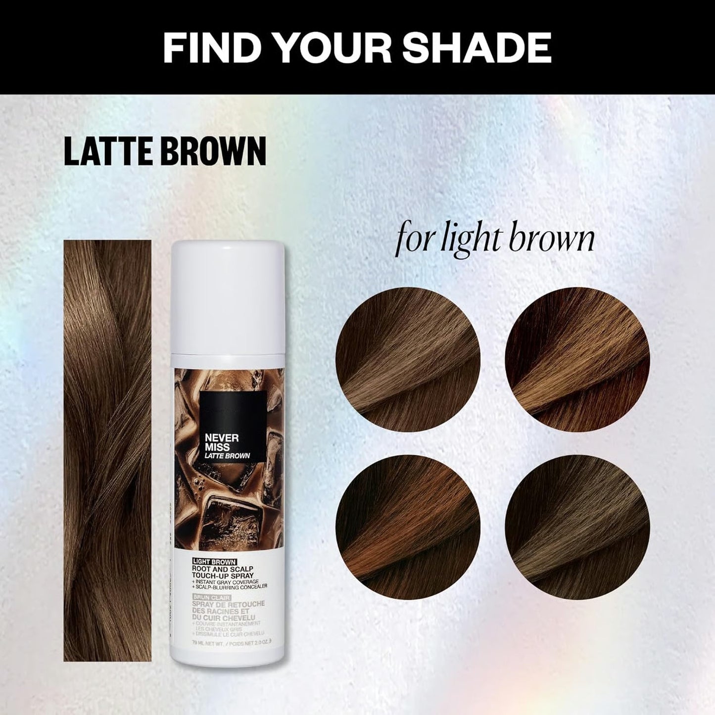 ✨Never Miss Root and Scalp Touch-Up Spray🧴Gray Hair Remover Spray