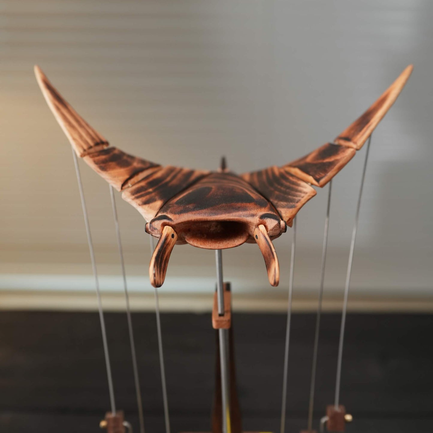 Wooden Manta Ray Automaton