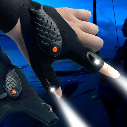 LED Light Fishing Gloves – Lightweight & Breathable