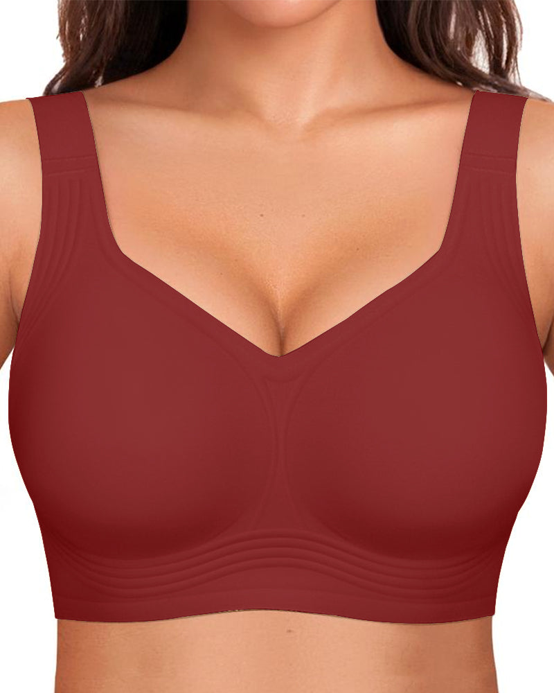 Comfortable Wireless Full Coverage Jelly Smoothing Bra