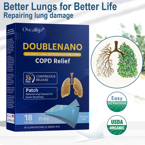 FDA Approved Oveallgo® DoubleNano COPD Relief Patch (💝 Cough, wheezing, shortness of breath, sputum, stuffy nose, bronchitis, bronchitis, allergy symptoms, lung discomfort🫁)