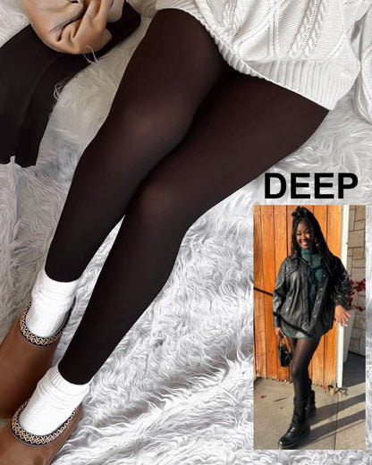 Warm Fleece Tights Slim Fit Tummy Control For Every Skin Tone
