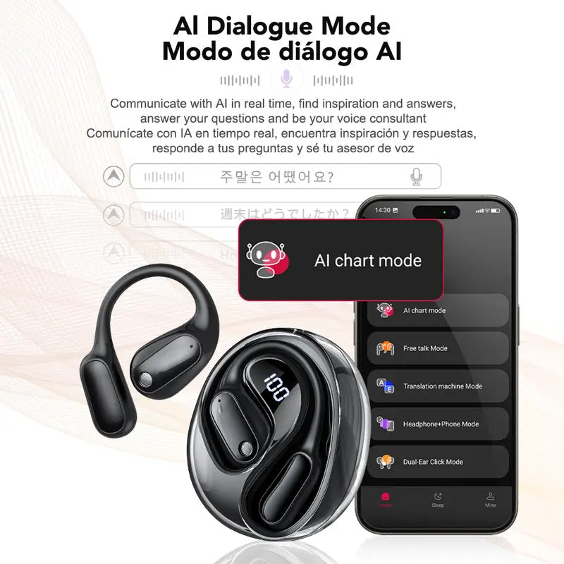 Translation Earbuds, Supports Real-Time Translation in 144 Languages