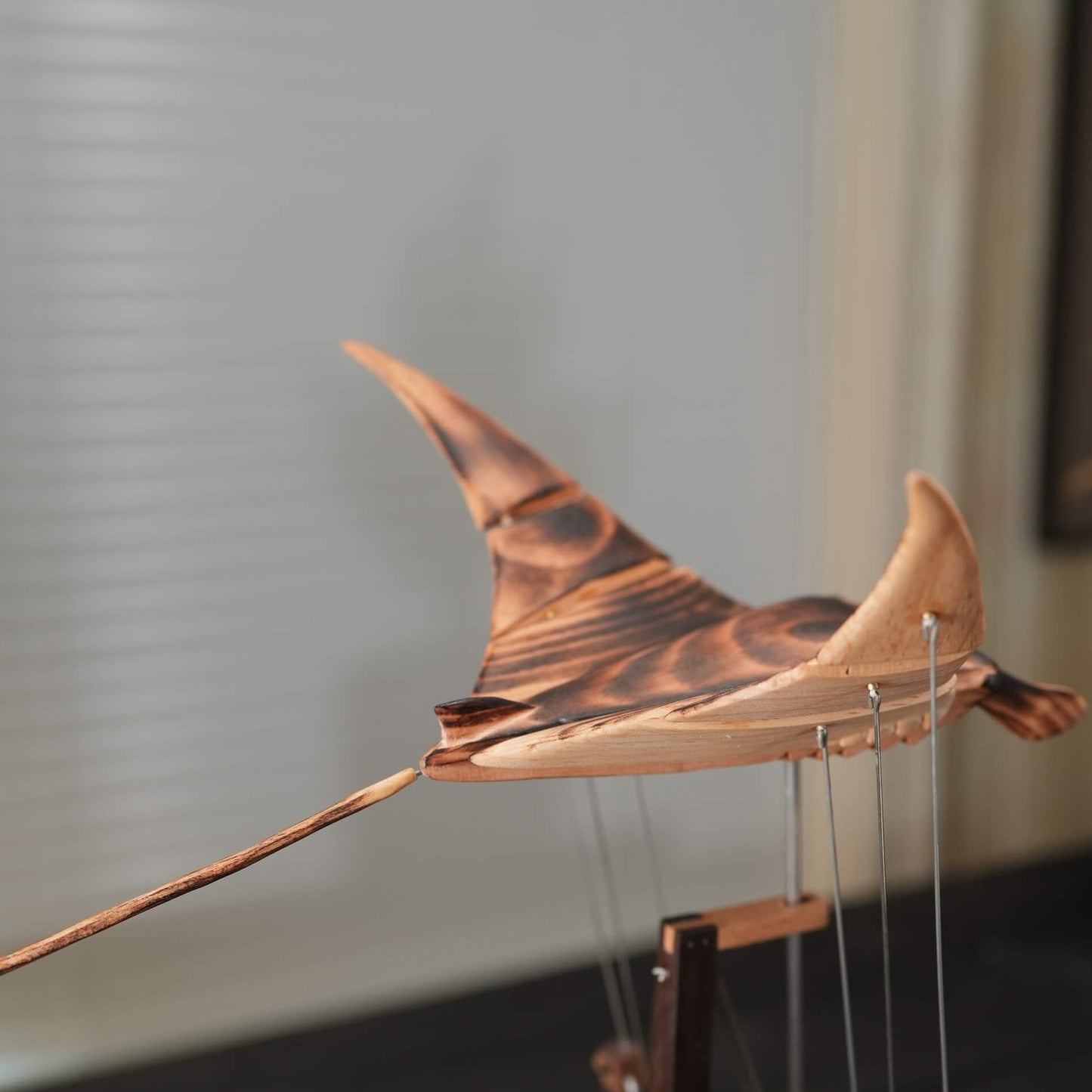 Wooden Manta Ray Automaton