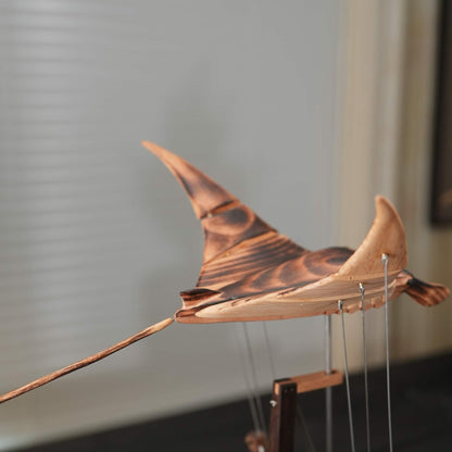 Wooden Manta Ray Automaton