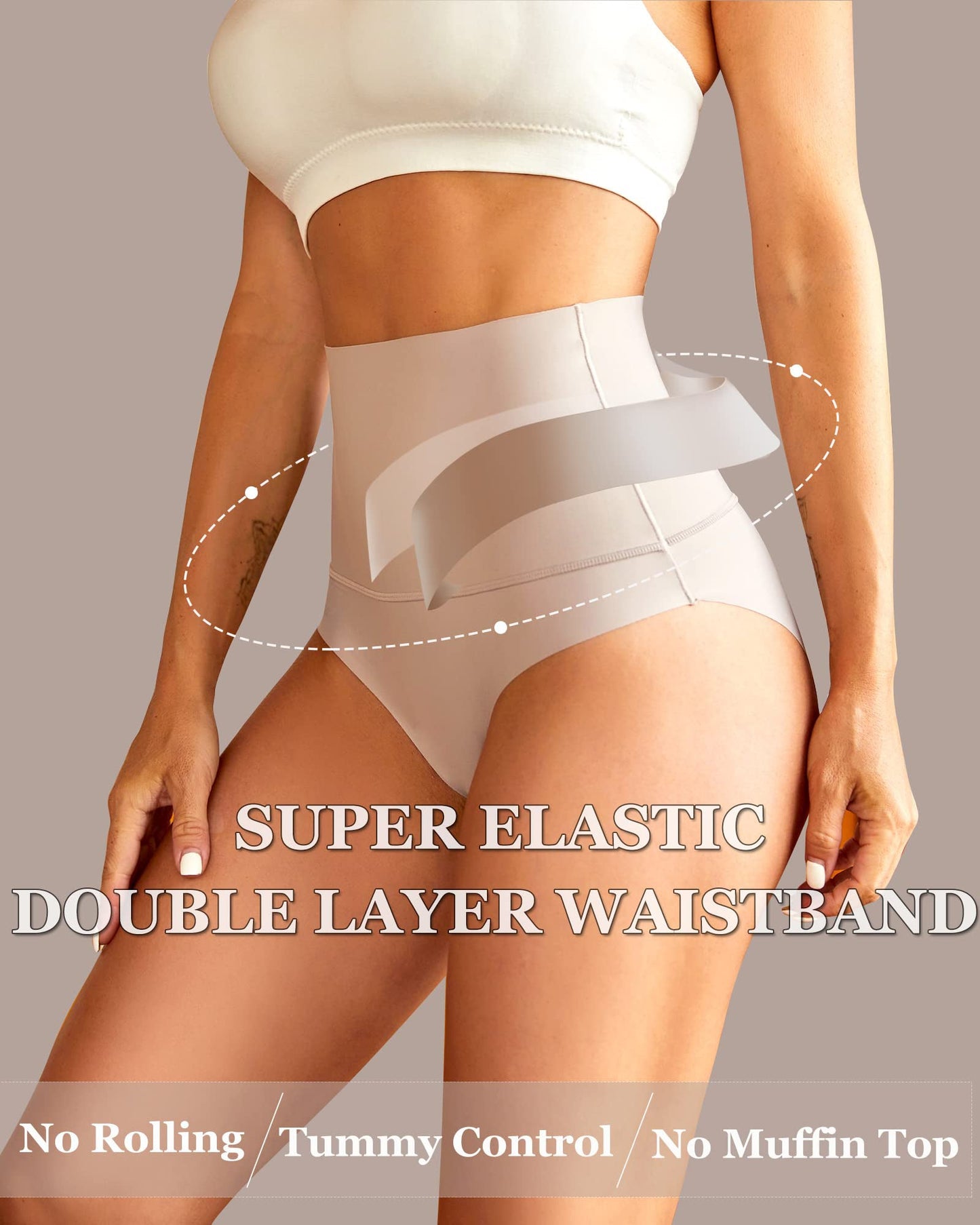 Violetate® 3-Pack High Waisted Tummy Control Briefs