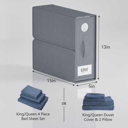 🔥LAST DAY 50% OFF -[Chirstmas Gift Box]Extra Large Foldable Bed Sheet Storage Box