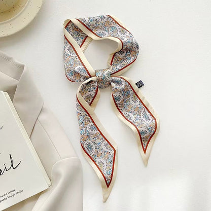 🧣 Women's Letters Print Tote Bag Silk Scarf – Perfect Match for Your Stylish Look!