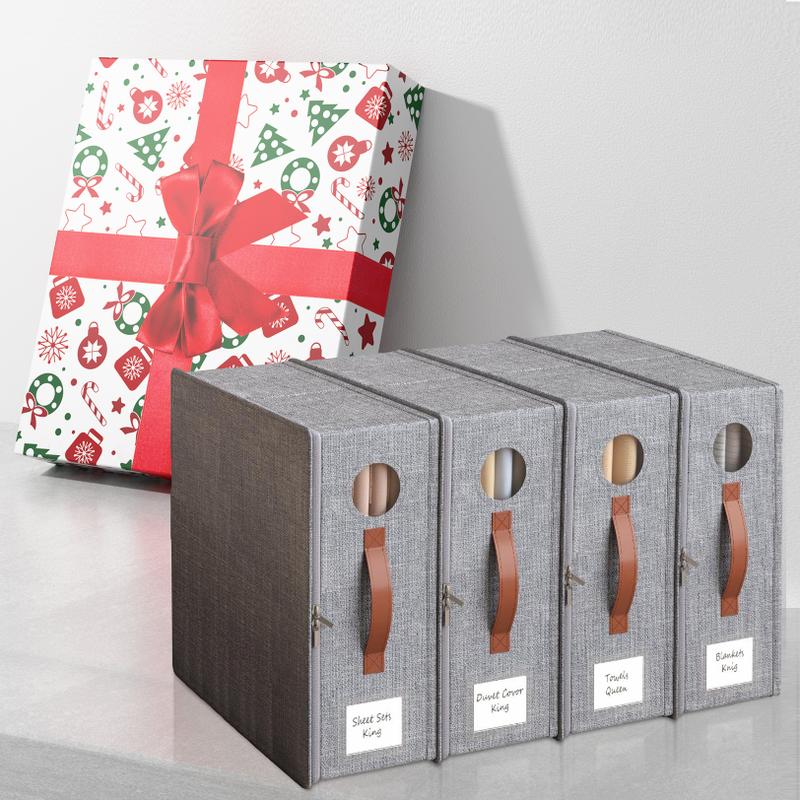 🔥LAST DAY 50% OFF -[Chirstmas Gift Box]Extra Large Foldable Bed Sheet Storage Box