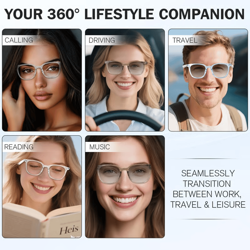 🔥 AI Interpretation Smart Glasses🕶️164-Language Translation, Photochromic Lenses, AI Chat & Hands-Free Audio