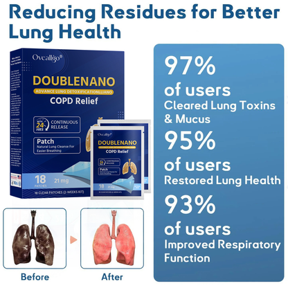 FDA Approved Oveallgo® DoubleNano COPD Relief Patch (💝 Cough, wheezing, shortness of breath, sputum, stuffy nose, bronchitis, bronchitis, allergy symptoms, lung discomfort🫁)