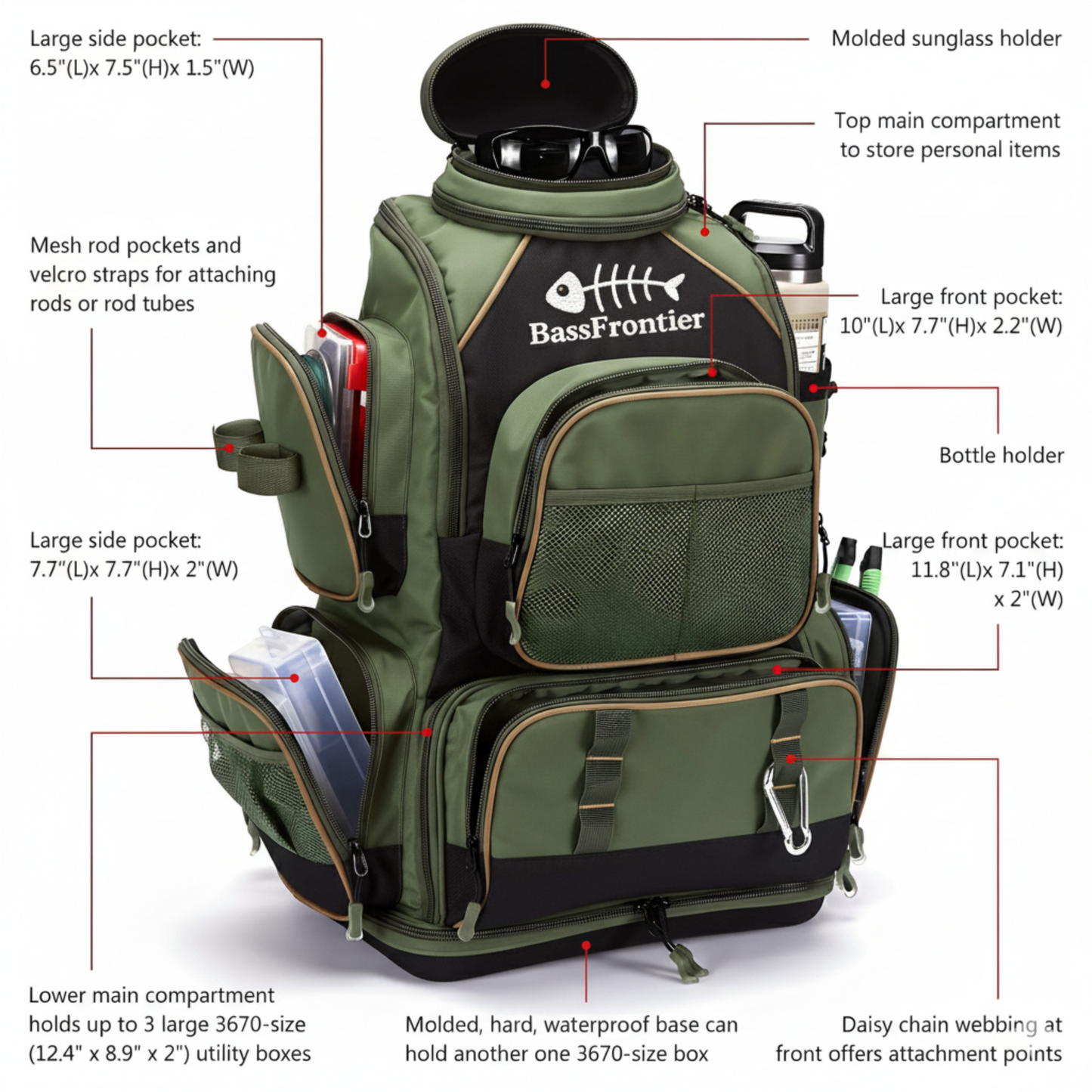 Fishing Tackle Backpack