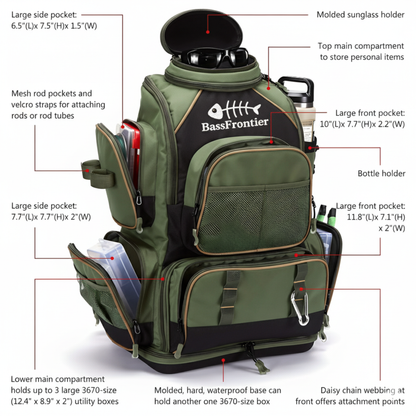 Fishing Tackle Backpack