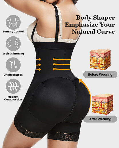 Tummy Control Butt Lifter Bodysuit BBL Fajas