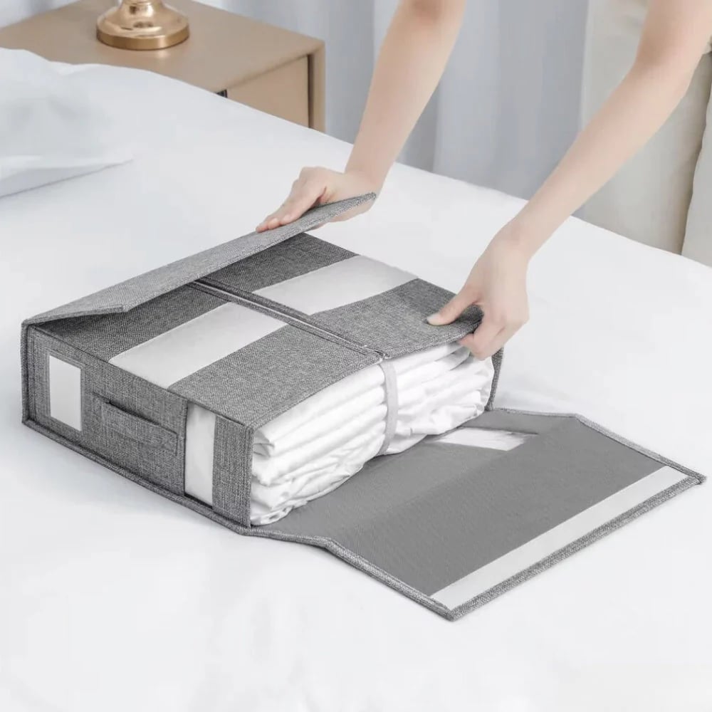🔥LAST DAY 50% OFF -[Chirstmas Gift Box]Extra Large Foldable Bed Sheet Storage Box