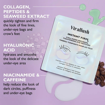 Viralluxe Instant FirmX Collagen Eye Patches