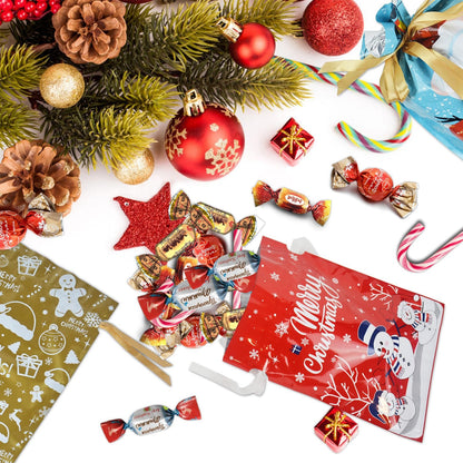 🎄60-piece Gift Bag & Tags Set