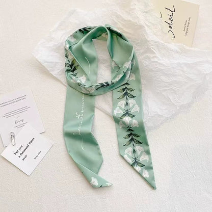 🧣 Women's Letters Print Tote Bag Silk Scarf – Perfect Match for Your Stylish Look!