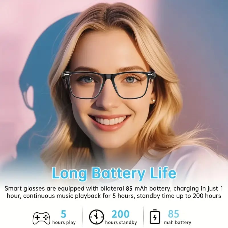 🔥 AI Interpretation Smart Glasses🕶️164-Language Translation, Photochromic Lenses, AI Chat & Hands-Free Audio