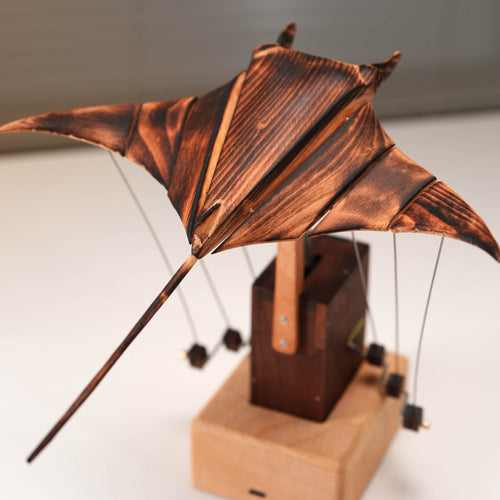 Wooden Manta Ray Automaton