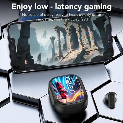 AI Translator Earbuds with Smart Display