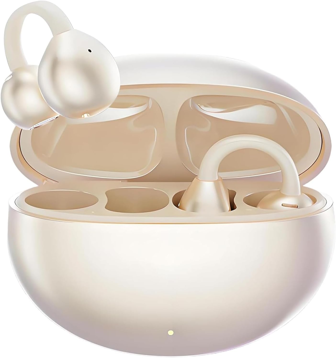 Clip-On Open Ear Wireless Earbuds | Bluetooth 5.4 AI Translation Headphones