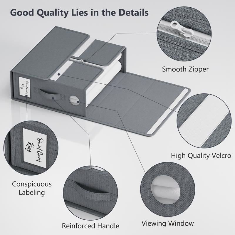 🔥LAST DAY 50% OFF -[Chirstmas Gift Box]Extra Large Foldable Bed Sheet Storage Box