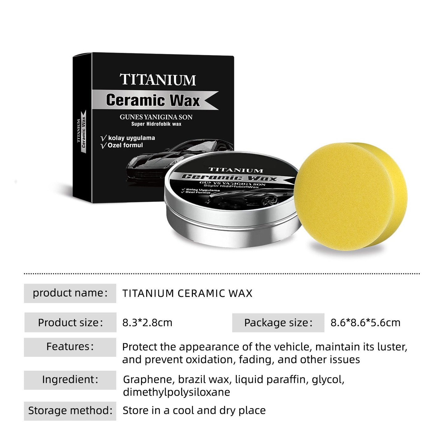 🔥🚗 Titanium Ceramic Wax Cream
