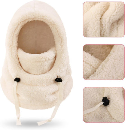 Adjustable Kids Fleece Ski Mask | Windproof Warm Hat