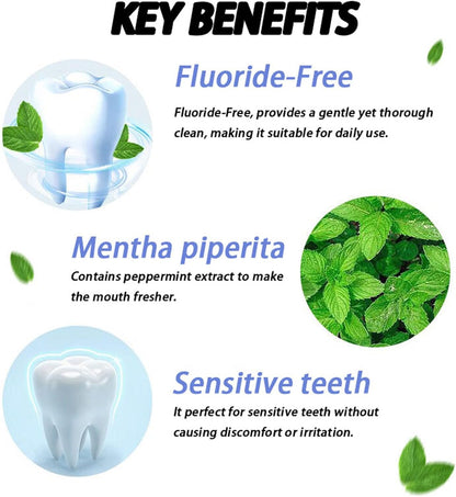 Hydroxyapatite Toothpaste - Fluoride-Free Nano Hydroxyapatite Toothpaste | Enamel Repair | Breath Freshening