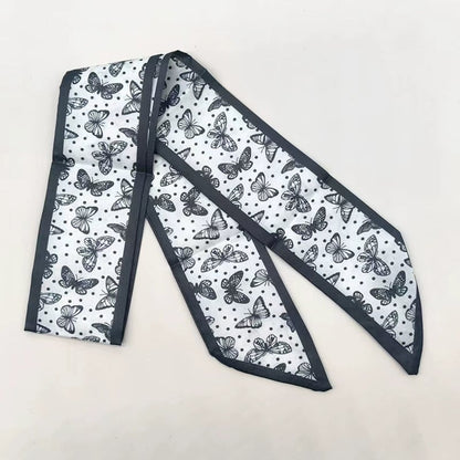 🧣 Women's Letters Print Tote Bag Silk Scarf – Perfect Match for Your Stylish Look!