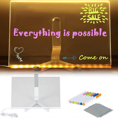 🎄Christmas Hot Sale 49% OFF -  LED Note Board with Colored Pens