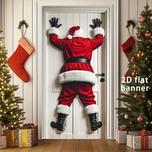🎉🎉Happy Christmas Door Banner(35.4x70.8in)