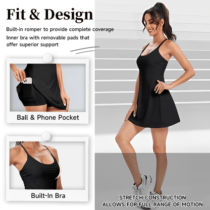 🔥Last Day! 49% OFF – Tummy Control Backless Dress for Active Days