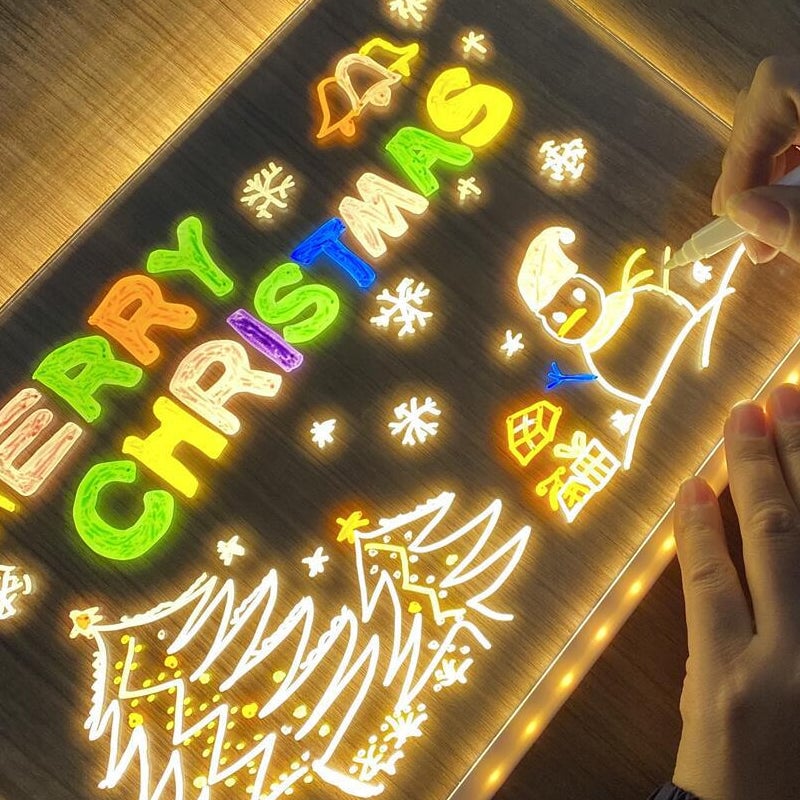 🎄Christmas Hot Sale 49% OFF -  LED Note Board with Colored Pens