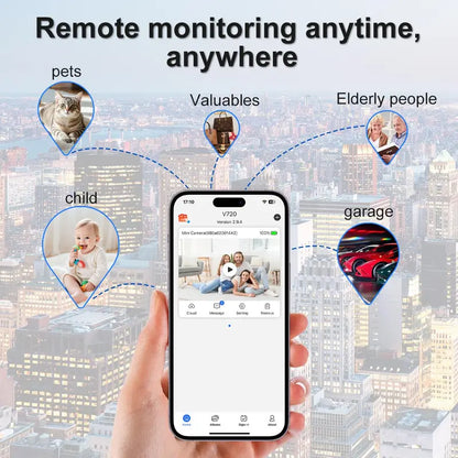 Indoor Security Camera Wireless Camera Hidden Spy Camera for Home Use, Mini Security Wireless WiFi Camera