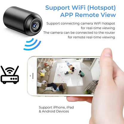 Indoor Security Camera Wireless Camera Hidden Spy Camera for Home Use, Mini Security Wireless WiFi Camera
