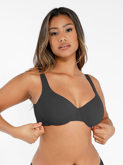 Underwire Adjustable Deep V-neck Bra