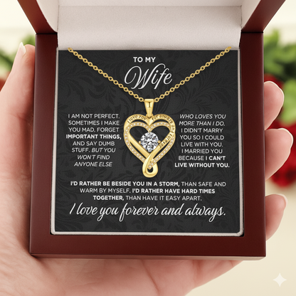 To My Wife - Forever & Always Necklace