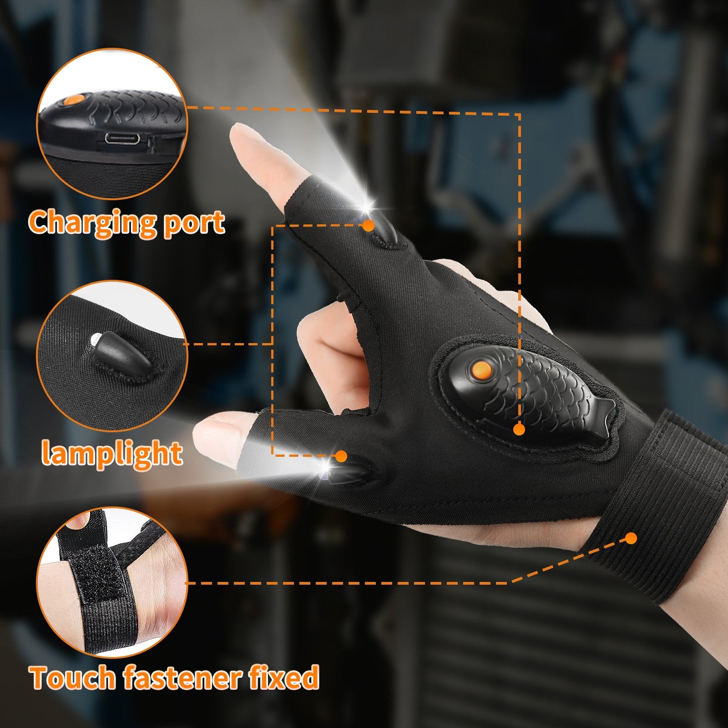 LED Light Fishing Gloves – Lightweight & Breathable
