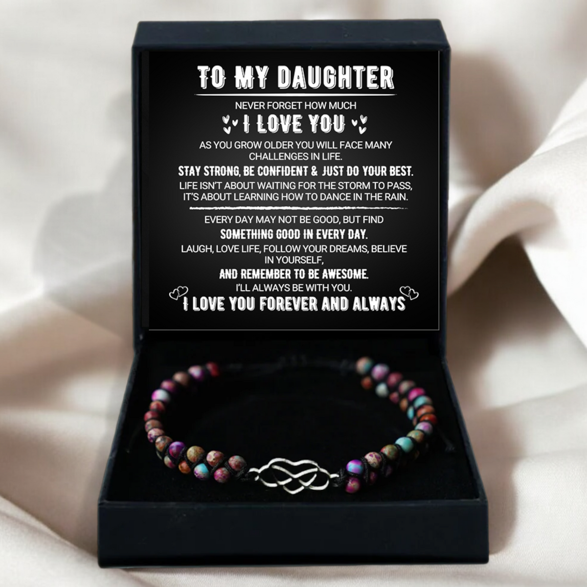 To My Daughter - Love You Forever - Black