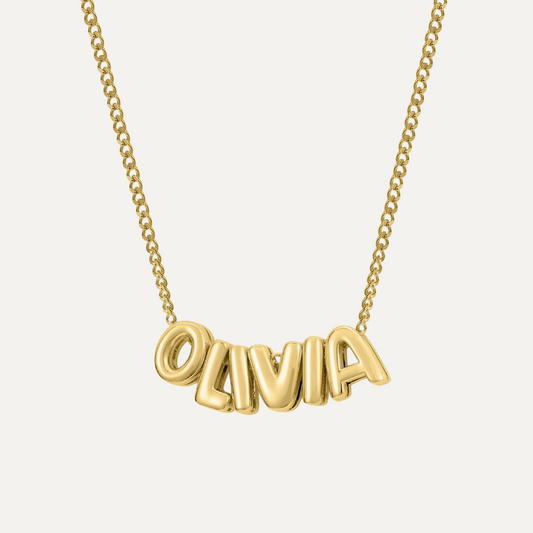 Valuethese Name Bubble Necklace