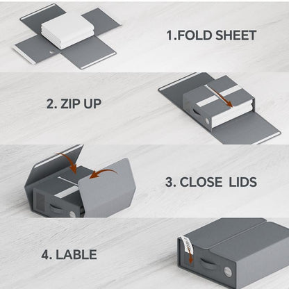 🔥LAST DAY 50% OFF -[Chirstmas Gift Box]Extra Large Foldable Bed Sheet Storage Box