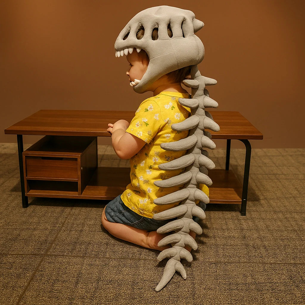 Lumiieren™ 3D Plush Dinosaur Skeleton Costume Set