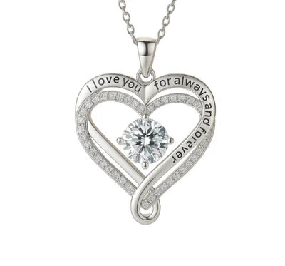 "To My Wife" Forever & Always Heart Necklace