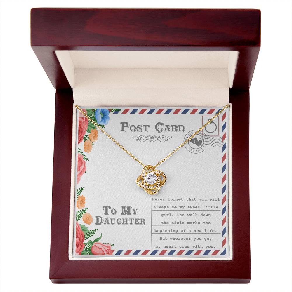 Daughter - Goes With You - Love Knot Necklace