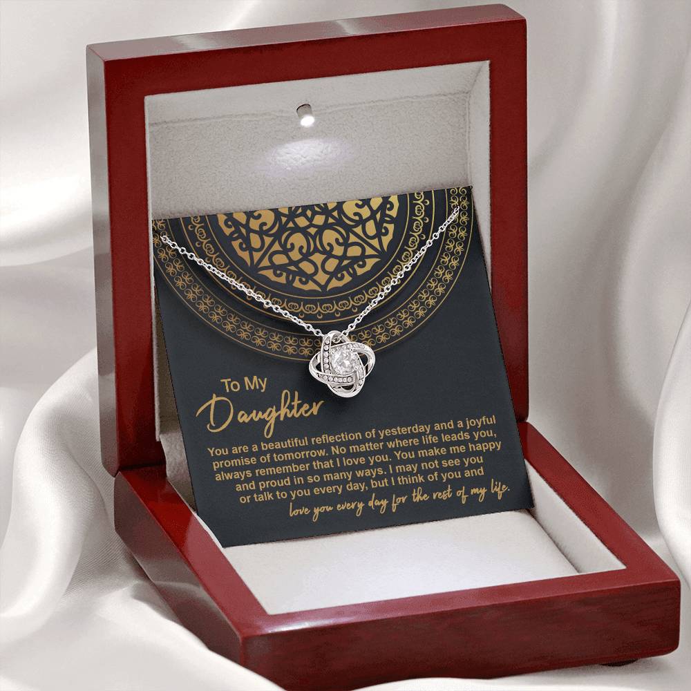 Daughter - Beautiful Reflection 2 - Love Knot Necklace
