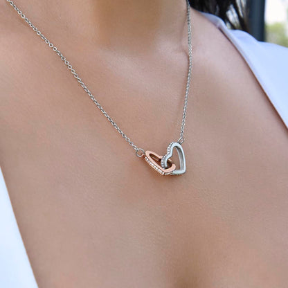 My Beautiful Daughter - A Woman Stood - Interlocked Hearts Design 1